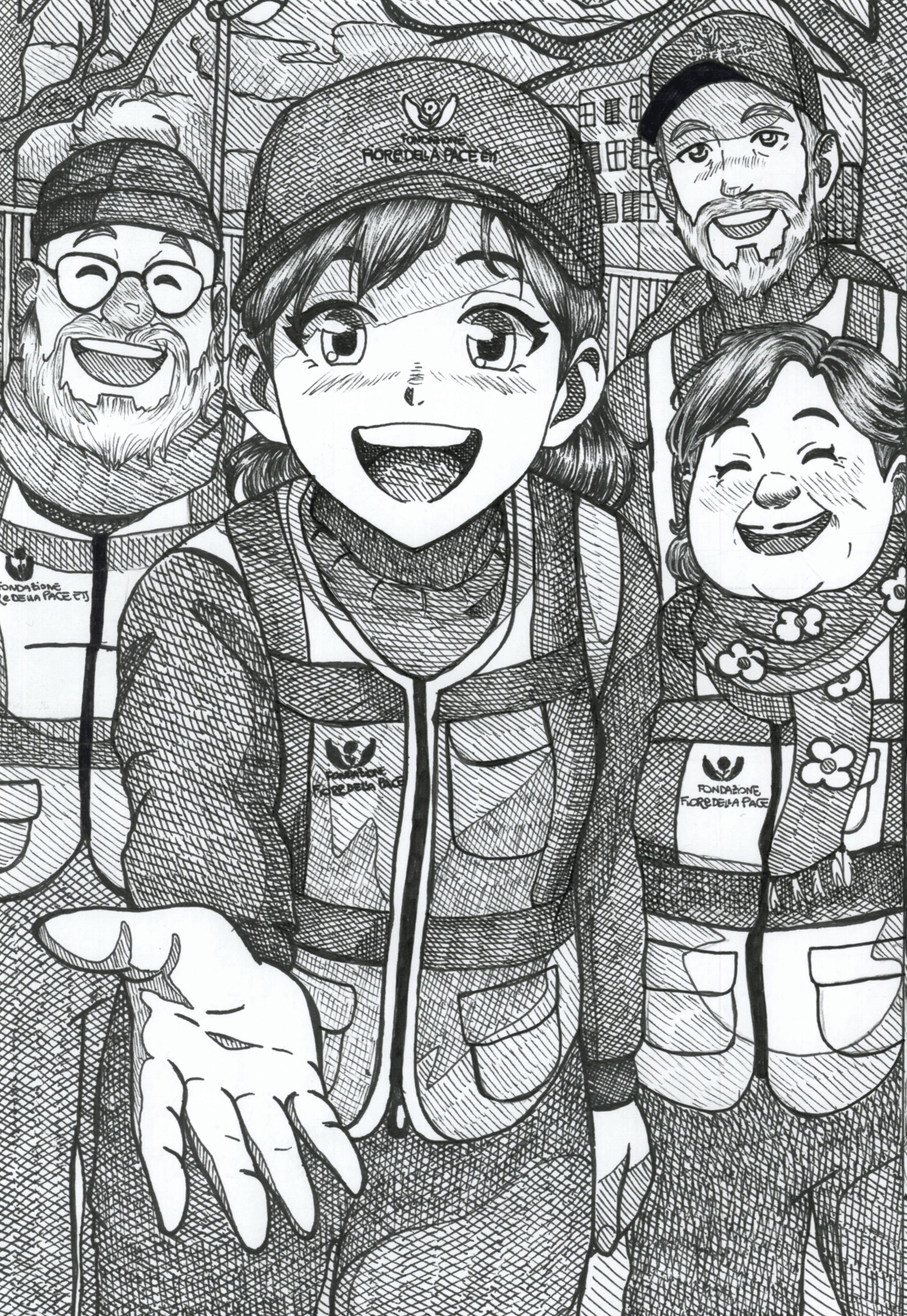  Calendario Manga, Fondazione Fiore della Pace ETS, volontariato senzatetto Torino